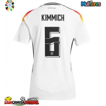 Camisa de Futebol Alemanha Joshua Kimmich #6 Equipamento Principal Mulheres Europeu 2024 Manga Curta